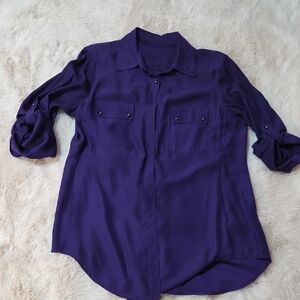 ANTONIO MELANI Vibrant Purple Blouse